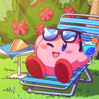 Summer Kirby wallpaper