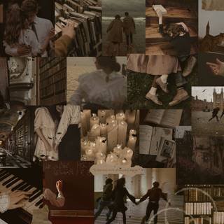 Autumn dark academia wallpaper