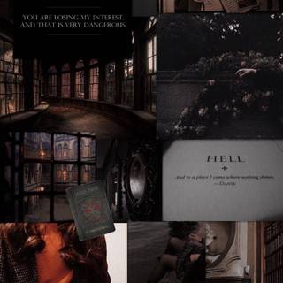 Autumn dark academia wallpaper