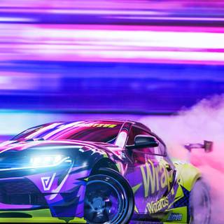 Car drift 4k wallpaper