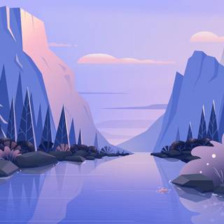 4k cartoon landscape wallpaper