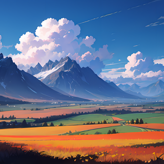 4k cartoon landscape wallpaper