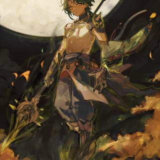 Xiao Genshin 4k wallpaper