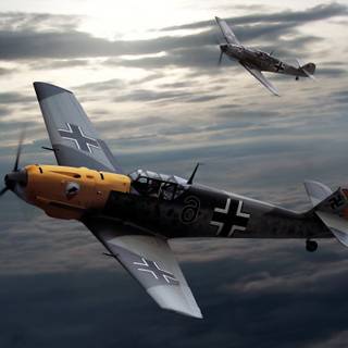 World War II fighter planes 4k wallpaper
