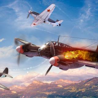 World War II fighter planes 4k wallpaper