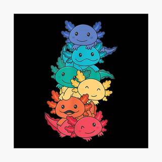 Pride axolotl wallpaper