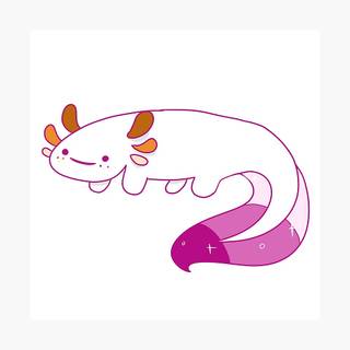 Pride axolotl wallpaper