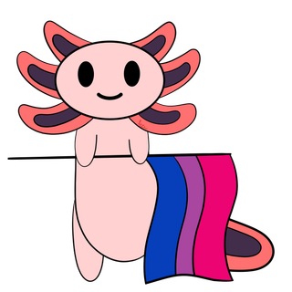 Pride axolotl wallpaper