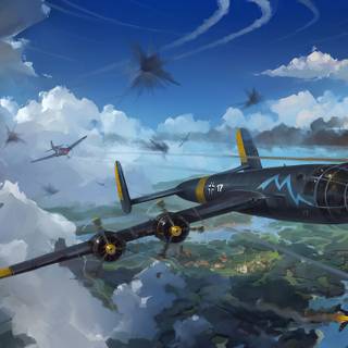 World War II fighter planes 4k wallpaper