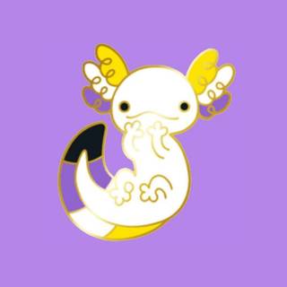 Pride axolotl wallpaper