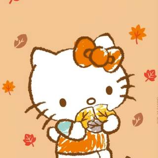 Sanrio fall wallpaper