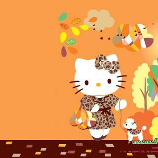 Sanrio fall wallpaper