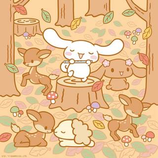 Sanrio fall wallpaper