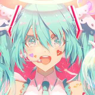 Hatsune Miku pink wallpaper