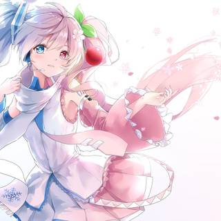 Hatsune Miku pink wallpaper