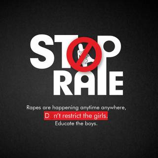 Stop rape wallpaper
