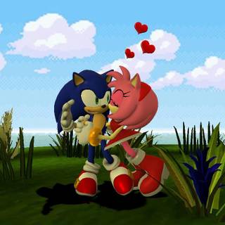 Sonic kiss wallpaper