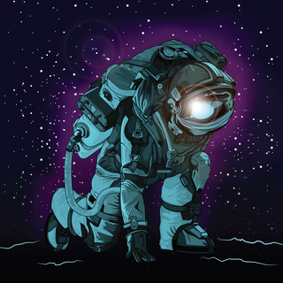 Astronaut anime wallpaper