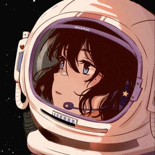 Astronaut anime wallpaper