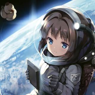 Astronaut anime wallpaper