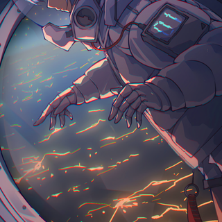 Astronaut anime wallpaper