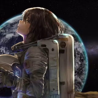 Astronaut anime wallpaper