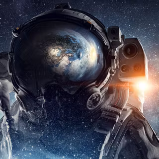 Astronaut anime wallpaper