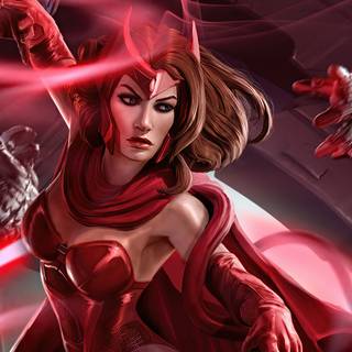 Scarlet Witch and Hela wallpaper