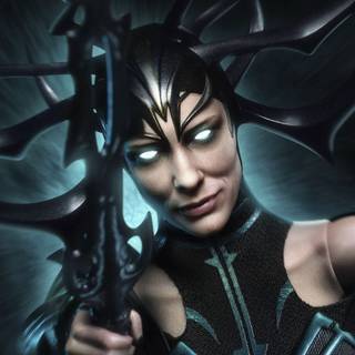 Scarlet Witch and Hela wallpaper