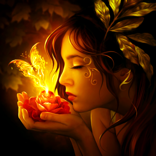 Fire Fairy wallpaper