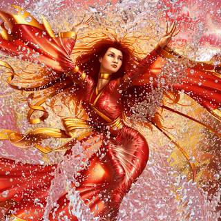 Fire Fairy wallpaper