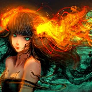 Fire Fairy wallpaper