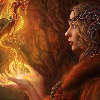 Fire Fairy wallpaper