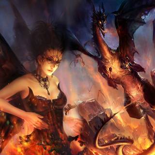 Fire Fairy wallpaper