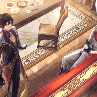 Zhongli x Childe wallpaper