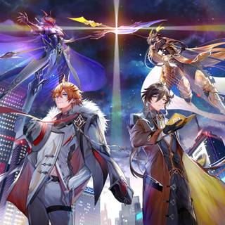 Zhongli x Childe wallpaper