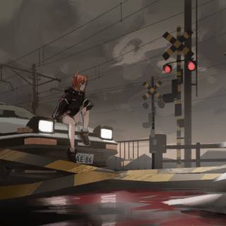 Cars and anime wallpaper