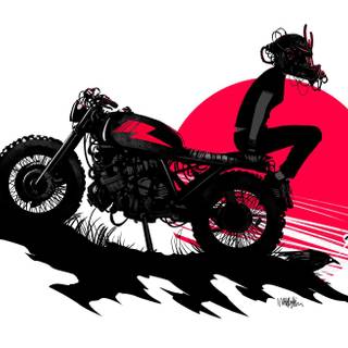 Anime motor wallpaper