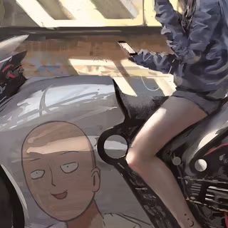 Anime motor wallpaper