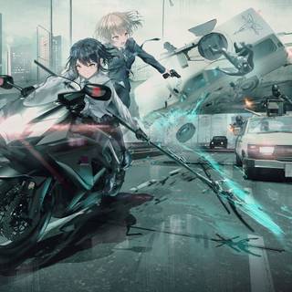 Anime motor wallpaper