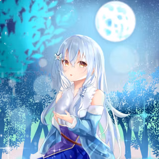 Anime girl snow wallpaper