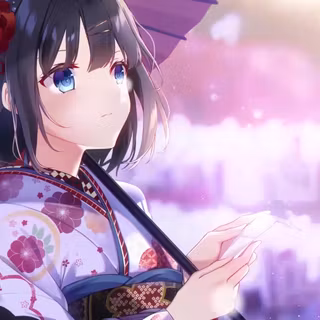 Anime girl snow wallpaper