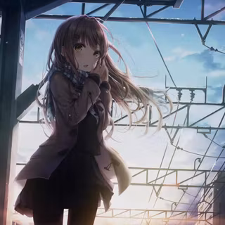 Anime girl snow wallpaper