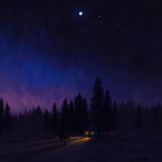 Art forest wallpaper