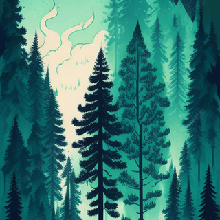 Art forest wallpaper