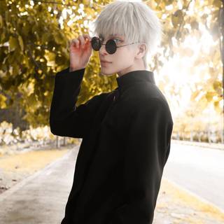 Gojo cosplay wallpaper