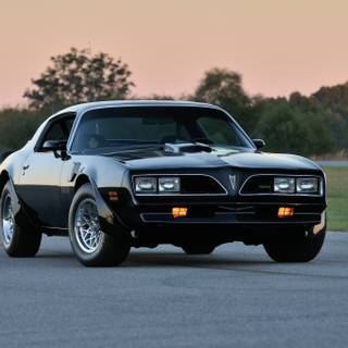 Black Pontiac Firebird 78 4k wallpaper
