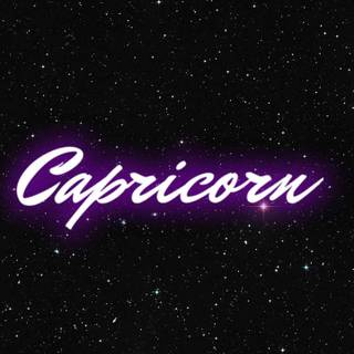 Capricorn baddie blue wallpaper