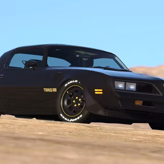 Black Pontiac Firebird 78 4k wallpaper