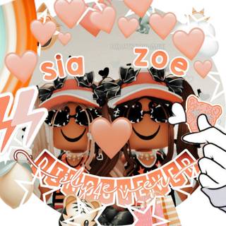 Preppy besties wallpaper